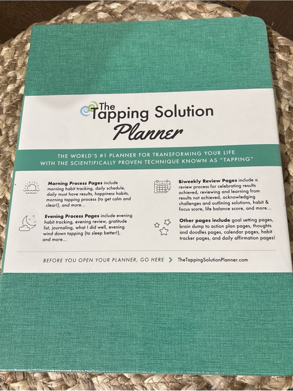 The Tapping Solution Planner - Teal Daily Life Planner